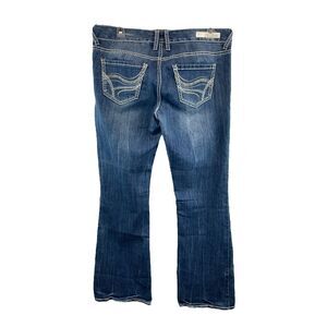 Rhythm In Blues Jeans Womens Size 10 W35 x L30 Bootcut Low Rise Denim Stretch